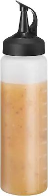1 Pack Condiment Squeeze 8 Oz –Easy Pour Sauce Bottles With Leak Proof Snap Cap • $14.66