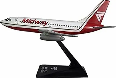 Flight Miniatures Midway Boeing 737-200 Desk Top Display 1/180 Model Airplane • $66.30