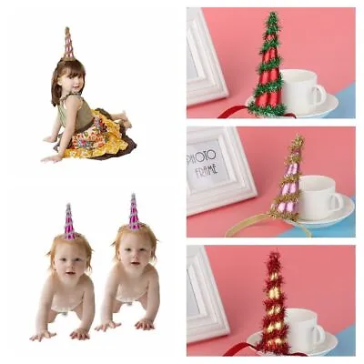 $5.93 • Buy Glitter Unicorn Horn Hair Hoop Easter Tiara Baby Flower Headband Christmas Tree