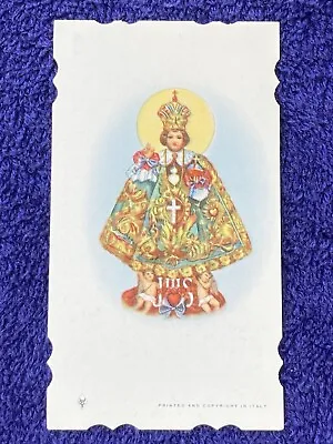 $1.75 • Buy Vintage Catholic Holy Prayer/ Funeral Remembrance Card Of The Infant If Prague