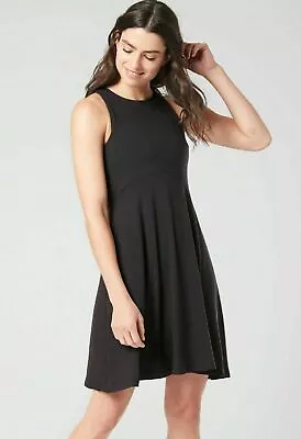 $36.87 • Buy ATHLETA Santorini Thera Dress XS Black SOFT Travel #531173