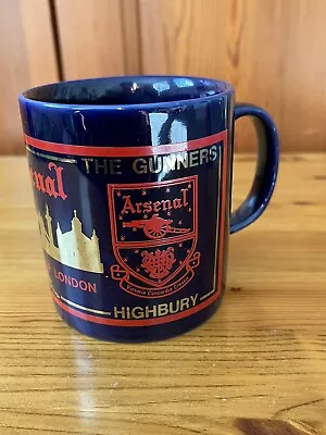 £10 • Buy Vintage ARSENAL The Pride Of London Highbury Blue MUG