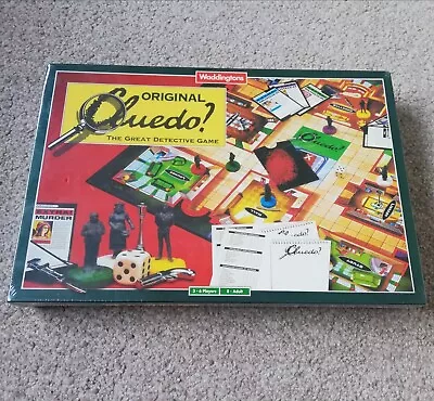 Vintage Waddingtons 1996 Original Cluedo Detective Board Game New And Sealed • £29.99