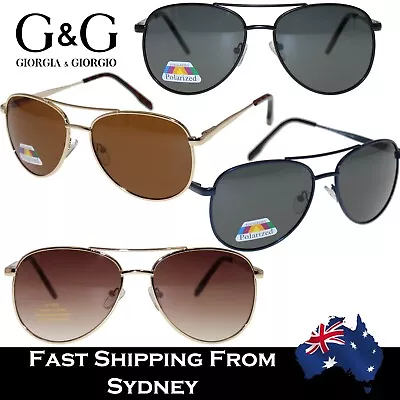 Men Women Aviator Sunglasses Spring Loaded Premium Quality Polarized Optional • $29.99