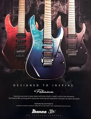 2017 Ibanez Premium RG 30th Anniversary Guitars Photo Vintage Print Ad • $7.99