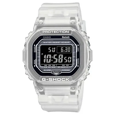 Casio G-Shock Bluetooth Clear Translucent Smartphone Watch DW-B5600G-7 RRP $299 • $242.10