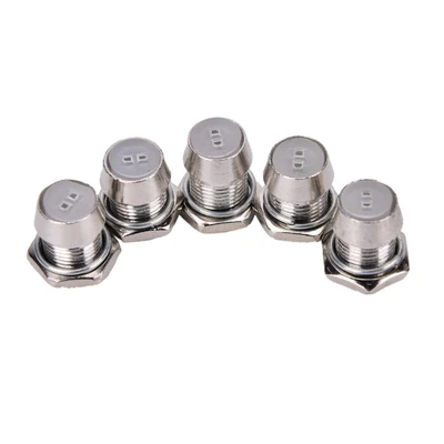 $6.95 • Buy 25x Set 5mm LED Holder Bezel Socket Hole Mounting Bracket Metal Silver Bolt-On