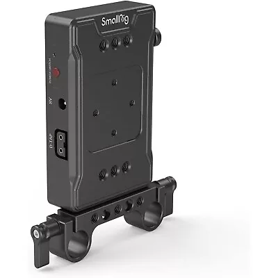 SmallRig V-Mount Adapter V-Lock Battery Plate Dual D-TAP DC Ports 15mm Rod Clamp • $111.08