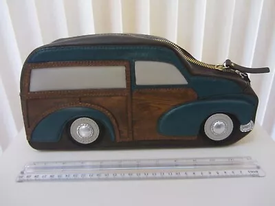 Kate Spad Knock On Wood 2012 Vintage Wagon Leather Car Clutch • £361.58