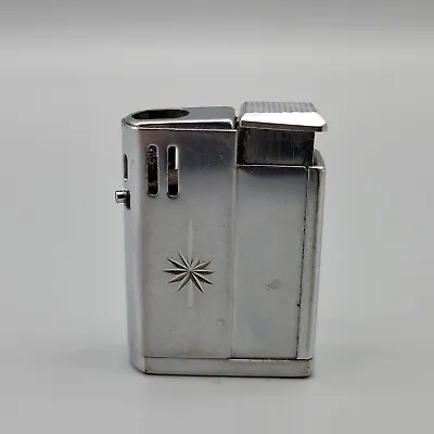 Vintage Kreisler Lighter Starburst Design Silver Metal K-Q-1 For Parts Or Repair • $10.40