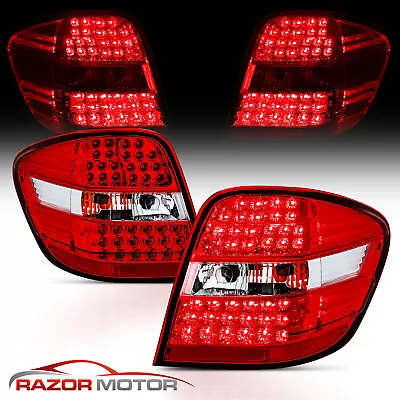 2006-2011 Red Clear LED Back Tail Lights Pair For Mercedes-Benz W164 ML-Class • $184.55