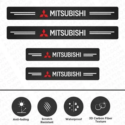 4x Car Door Plate Sill Scuff Anti Scratch Decal Sticker Protector For Mitsubishi • $8.26