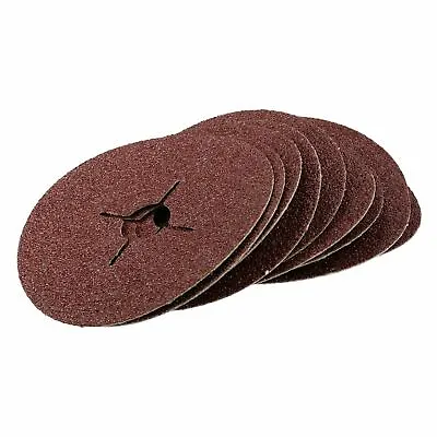 115mm 4.5” 36 Grit Coarse Fibre Sanding Abrasive Discs For Wood Metal • £9.10