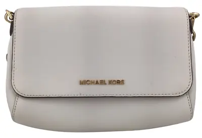 Michael Kors White Adjustable Cross Body Handbag W/ Front Flap Fast Ship • $39.95