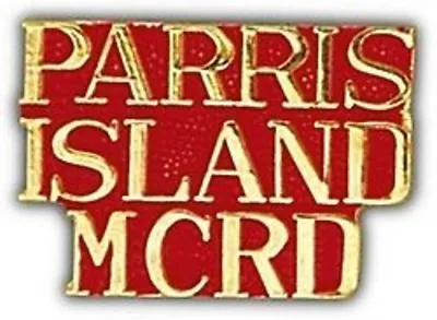  Marine Corps Parris Island Mcrd Usmc Script  Pin   • $24.99