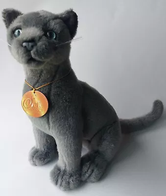 1995 Geoffrey Toys R Us Soft Classics 13  Gray Cat Mountain Lion Realistic Plush • $29.99