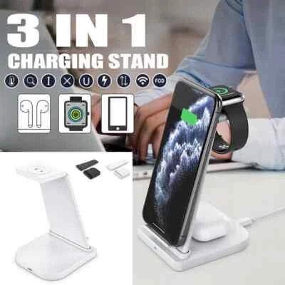 $60 • Buy 3 In 1 Wireless Charger Apple Dock For Iphone Airpods And Apple Watch
