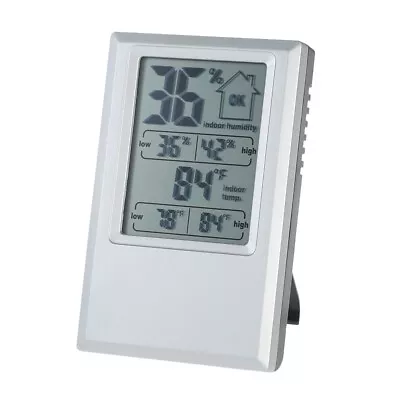 Indoor Digital  Hygrometer Max Min Value Comfort Level Display E6S5 • £8.34