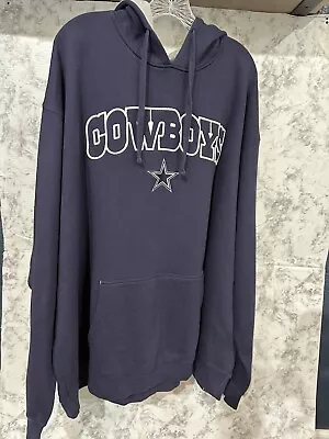 Dallas Cowboys NFL Mustang Navy Pullover Men's Hoodie Size 3XL • $32