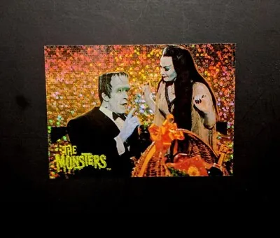 The Munsters Promo Card Toronto Expo With Sparkle Background Horror • $3.99