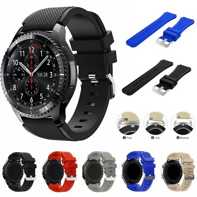 Silicone Watch Band Bracelet Strap For Samsung Gear S3 Frontier Classic • $5.29