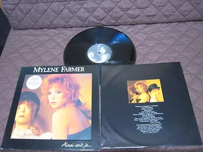 Mylene Farmer Ainsi Soit Je... French Original Vinyl LP • $89.99