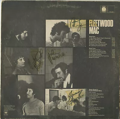 Fleetwood Mac Debut Vinyl Record SIGNED Peter Green Mick John McVie +1 ACOA • $1300