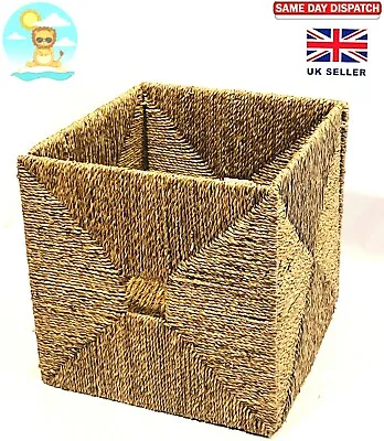 £35.49 • Buy IKEA KNIPSA Storage Basket Seagrass Wicker Box Shelves Organizer Box 32x33x32cm