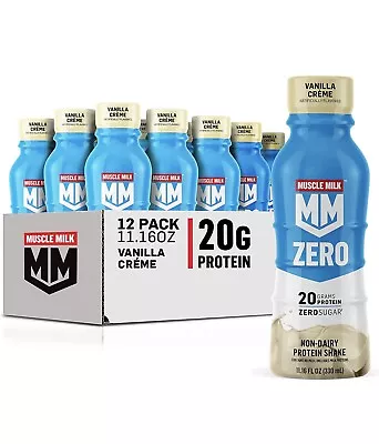 Muscle Milk Zero Calories Protein Shake Vanilla Creme 12 Pack • $32.99