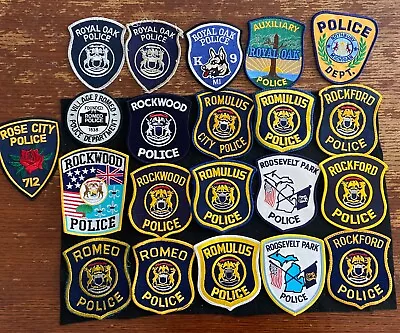 Vintage Obsolete State Of Michigan Police Patches Mixed  Lot Of 21. Item 233 • $10.50