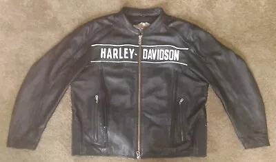 Harley Davidson Reflective Road Warrior Leather Jacket 98138-09 Men’s XL • $350