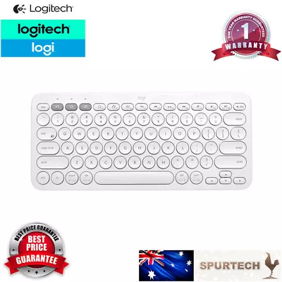 Logitech K380 Bluetooth Wireless Keyboard PC IPad Android IOS Tablet White • $40