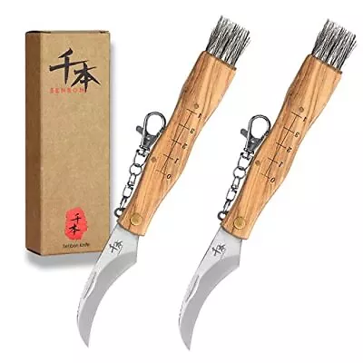 SENBON Outdoor Foldable Mushroom Knife Gardening Knife Portable Foraging Knif... • $36.20