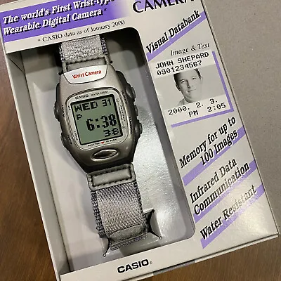 CASIO WQV-2B-8 Wrist Camera Digital  Watch Rare Vintage New In Box NOS • $399