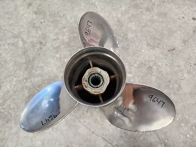 14 1/4  X 23p Quicksilver Stainless Propeller 48-11074-23 Mercury 4.75  P9647 • $185