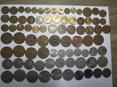 Lot Of 98 Different Obsolete Mexico Coins - 1944 To 1992 - Circulated • $18.25