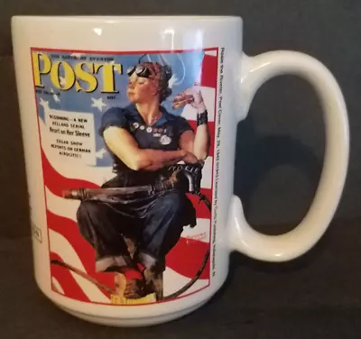 Norman Rockwell Saturday Evening Post Patriotic Collection Mug Cup Rosie  • $3.49