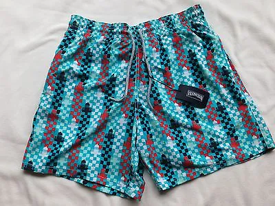 NWT VILEBREQUIN Mens Moorea MOO5002H Turquoise Lighthouse Swimming Trunks Sz XXL • $99