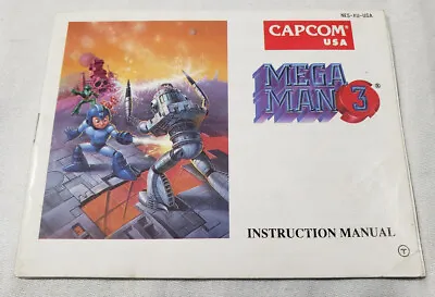 To Complete Mega Man 3 III NES Manual AUTHENTIC Instructions Nintendo MegaMan • $18.99