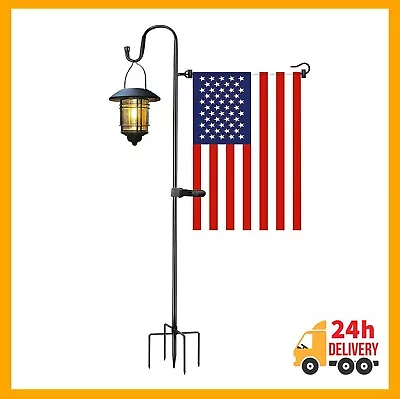 Garden Flag Holder 14  Heavy Duty Large Stand Pole For Flags With Shepherd Hook • $21.99