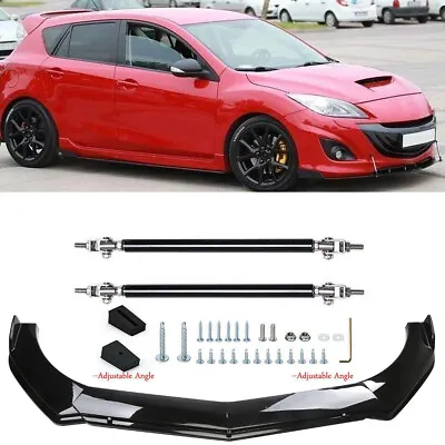 Front Bumper Lip Spoiler Body  / Strut Rods/For Mazda 3 2 Sedan /Hatchback • $99.99