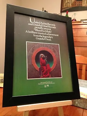 $29.95 • Buy Framed The Grateful Dead  Blues For Allah  1975 Lp Album Cd Promotional Ad
