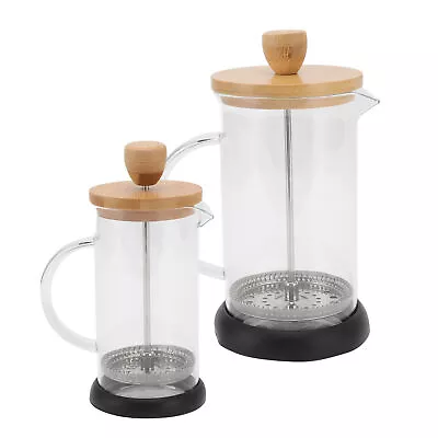 French Press Hand Brewing Filter High Borosilicate Tea Coffee Brewer Pot JY • £15.31