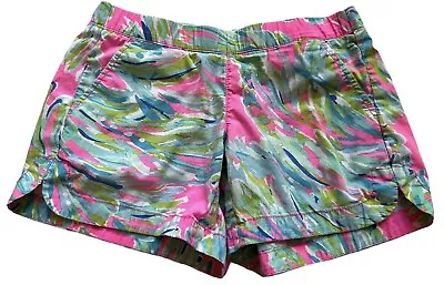 Lilly Pulitzer Ocean View Board Shorts Women’s 2XS Pink Green Blue Pull On • $19.99