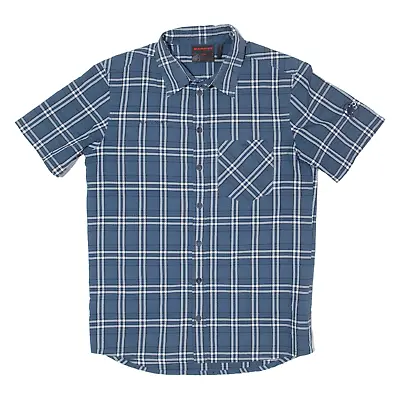 MAMMUT Mens Shirt Blue Check S • £19.99