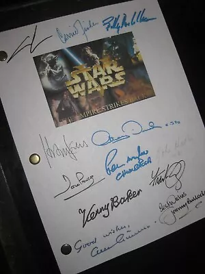 Star Wars Empire Strikes Back Signed Film Script X12 Harrison Ford Lucas Reprint • $19.99