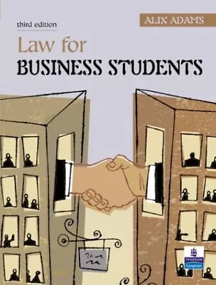 Law For Business Students By Adams Ms Alix Paperback Book The Cheap Fast Free • £3.49