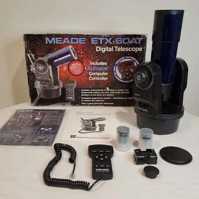 Meade ETX-60 AT Refractor Digital Telescope With Autostar Computer Controller • $139.98
