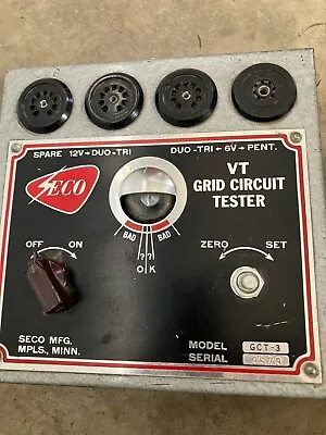 $10 • Buy Seco Model GCT-3 VT Grid Circuit Vacuum Tube Tester Vintage 