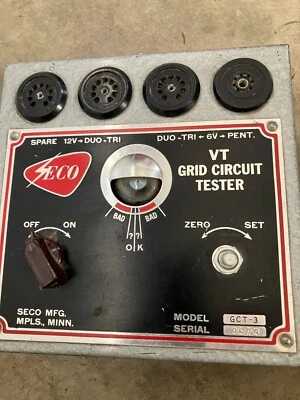 $10 • Buy Seco Model GCT-3 VT Grid Circuit Vacuum Tube Tester Vintage 